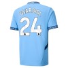 Maglia ufficiale Manchester City Gvardiol 24 Casa 2024-25 per Bambino